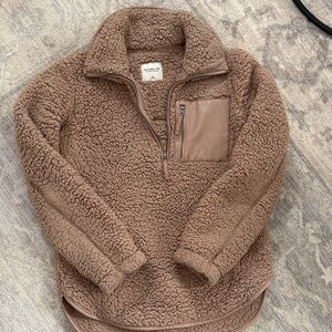 Abercrombie & Fitch Brown Sherpa Jacket